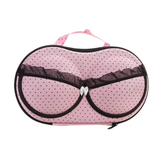 N'Sentials Pretty-N-Pink Bra Travel Case, a stylish and practical solution for storing intimates and cosmetics, designed to hold up to two bras (cup sizes A-C).